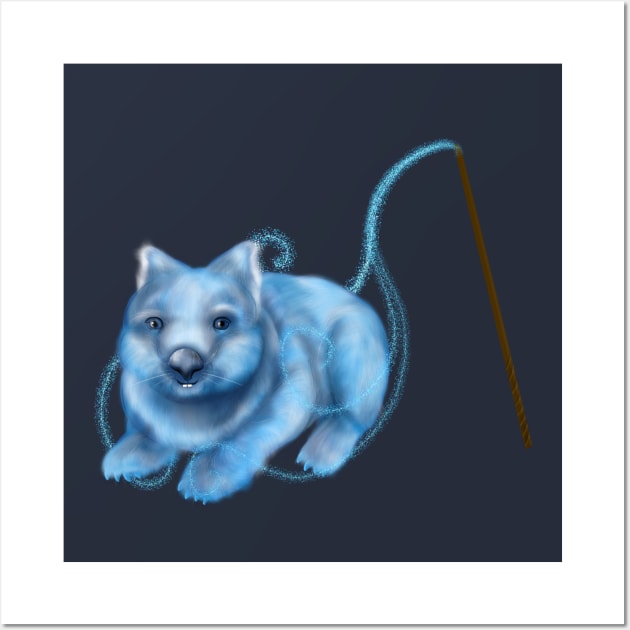 Magical Familiar Wombat Wall Art by KataMartArt